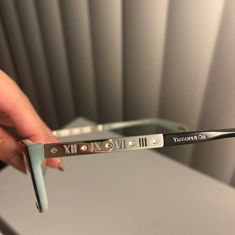 Tiffany & Co. Silver and White Eyewear
